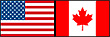 Image showing USA and Canaian Flags